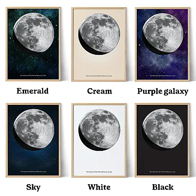 custom moon print styles