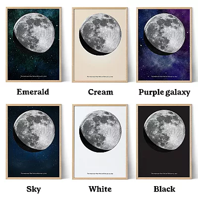 custom moon print styles