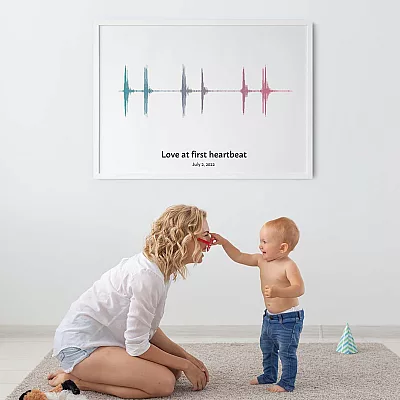 baby heartbeat art