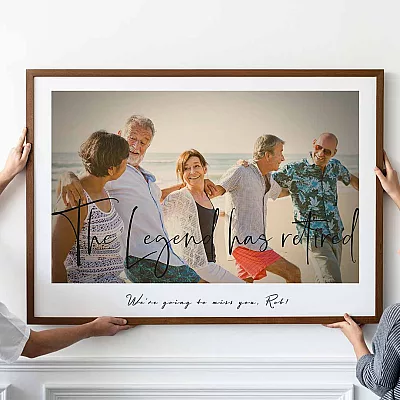 personalized retirement photo gift