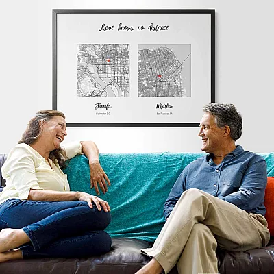 love knows no distance long distance relationship map