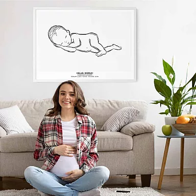 hello world gift for new mom