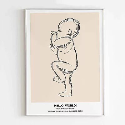 hello world wall art