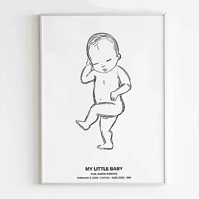 my little baby nursery wall art