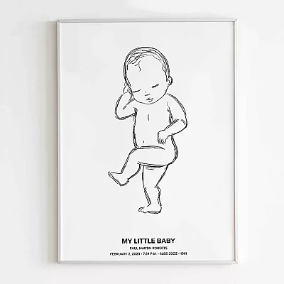 my little baby nursery wall art