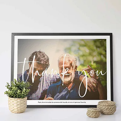 Regalo fotográfico para papá personalizado