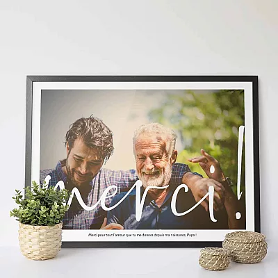 cadeau photo personnalisé papa