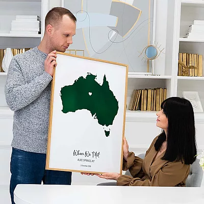 Custom Watercolor Map
