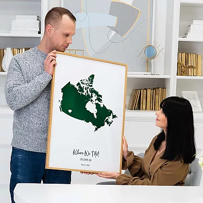 Custom Watercolor Map