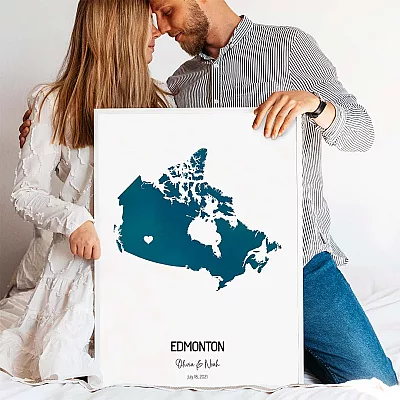 Custom Watercolor Map