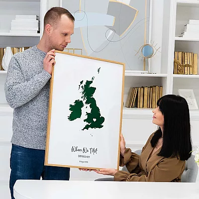 Custom Watercolour Map