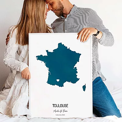 Carte aquarelle personnalisée