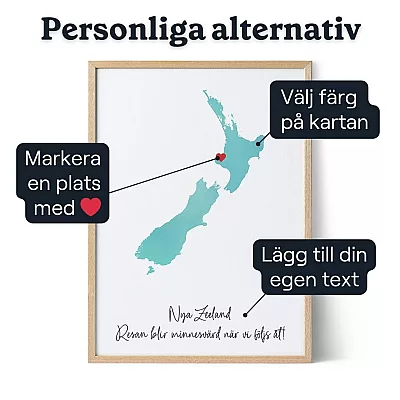 Anpassad akvarellkarta