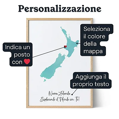 Mappa Personalizzata Effetto Acquerello