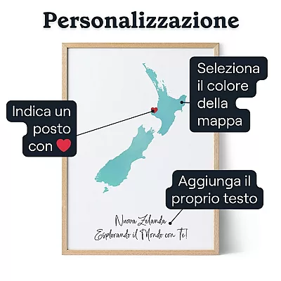 Mappa Personalizzata Effetto Acquerello