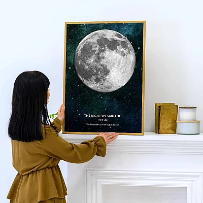 Digital Moon Wall Art