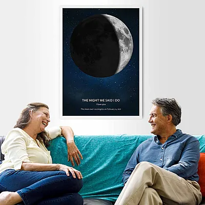 Digital Moon Wall Art