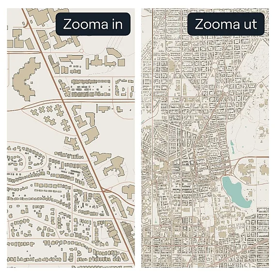 City Map zoom