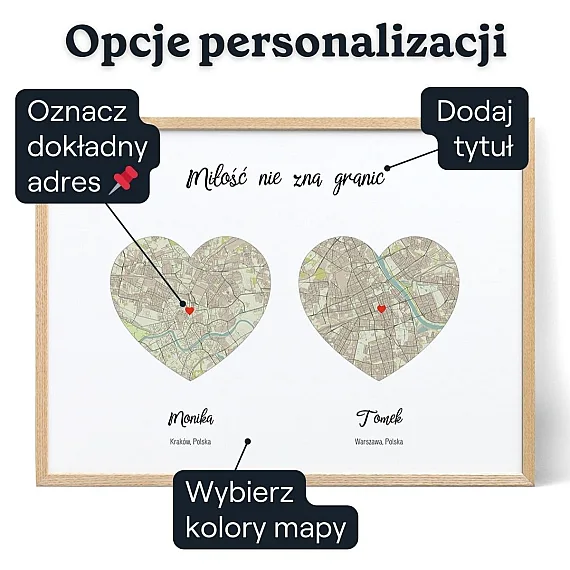 Personalizowana Podwójna Mapa