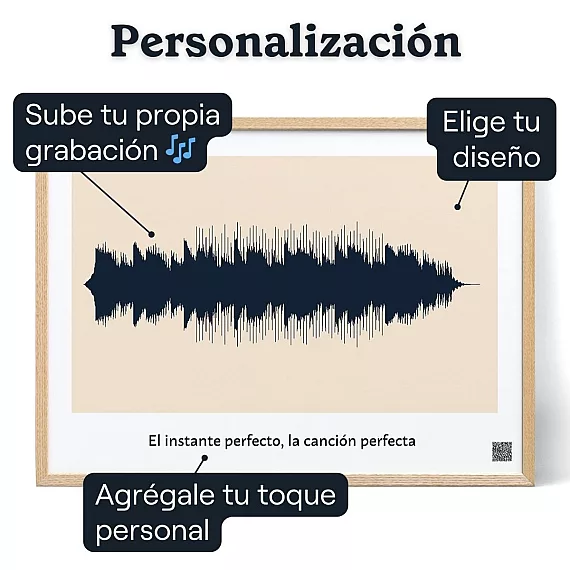 La Cancion Favorita De Papa — impresión personalizada onda sonora