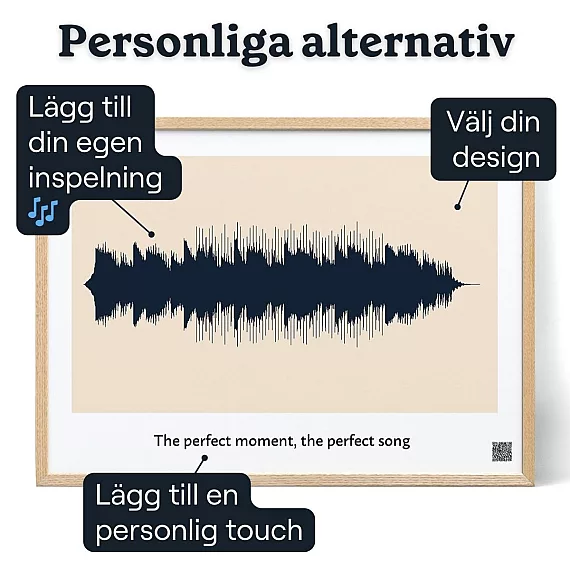 Pappas Favoritlat — personlig ljudvåg poster