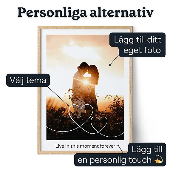 Fotopresent Till Pensioneringen — personlig konstprint