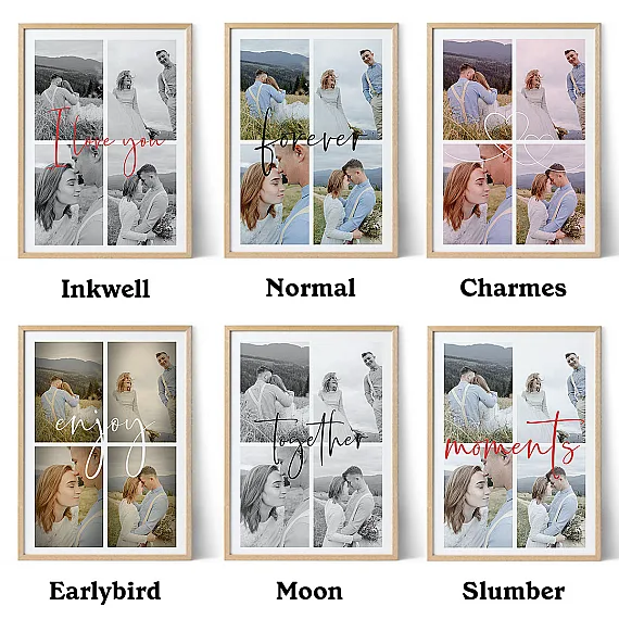 4 photo poster color schemes