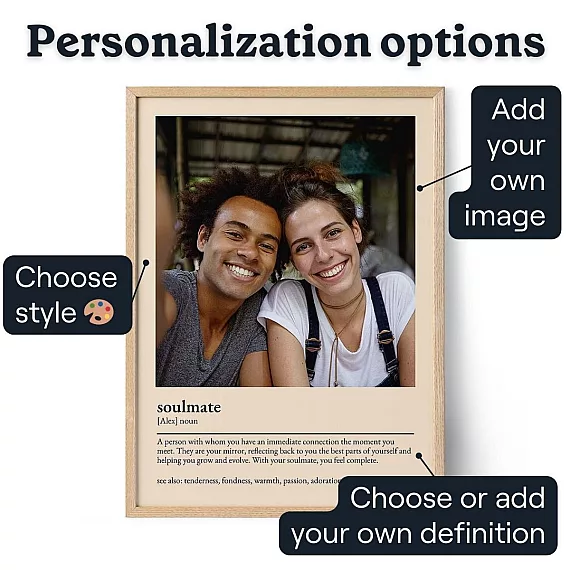 Affisch Med Anpassad Definition — personlig present till honom