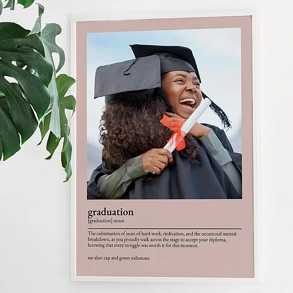 Custom Graduation Definition Poster