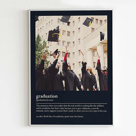 Personalized Graduation Definition Poster