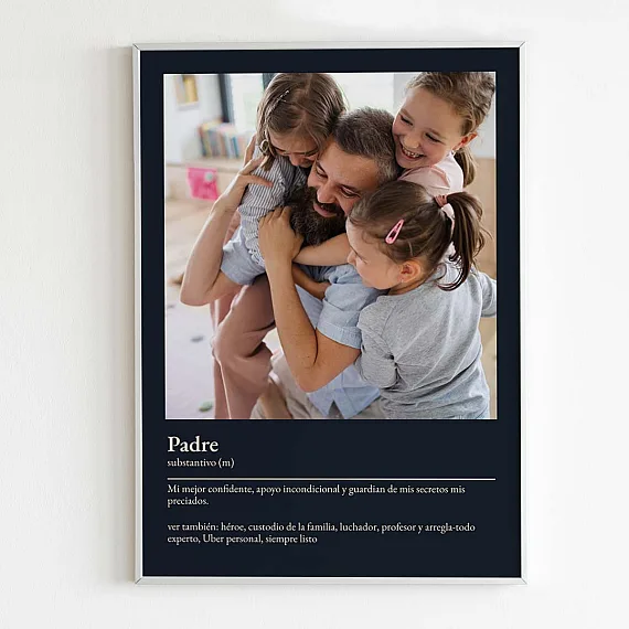 definición personal de papá poster