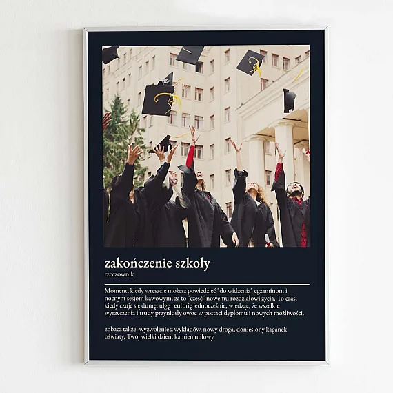 Zakończenie Szkoły Plakat z Definicją