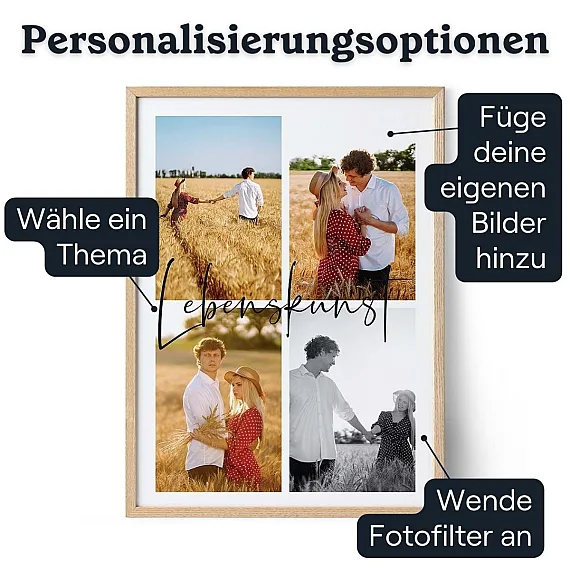 Personalisierte 4-Foto-Collage