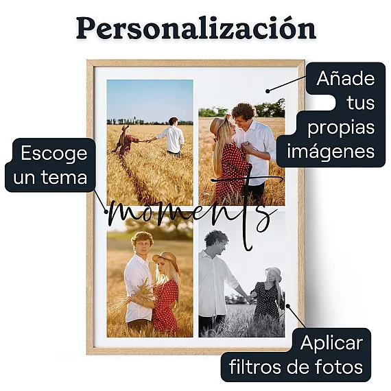 Collage de 4 fotos personalizado