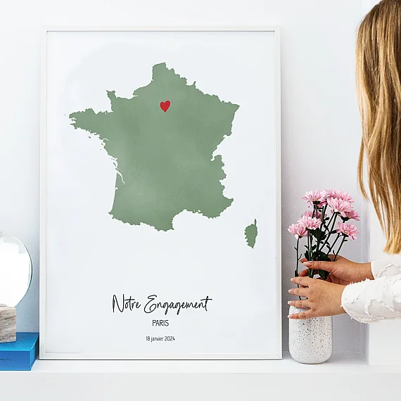Cadeau Carte Aquarelle d’Engagement