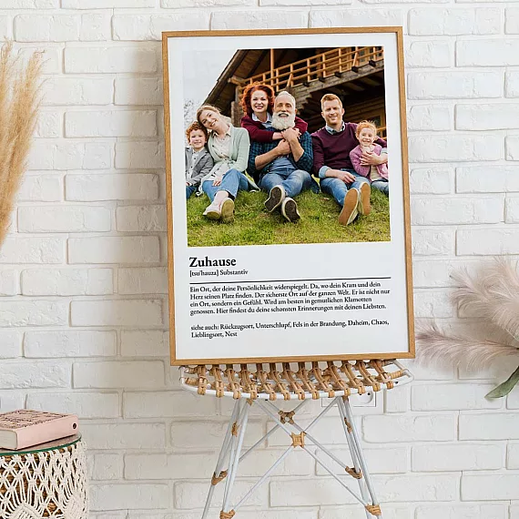 Poster mit Definition Zuhause-1