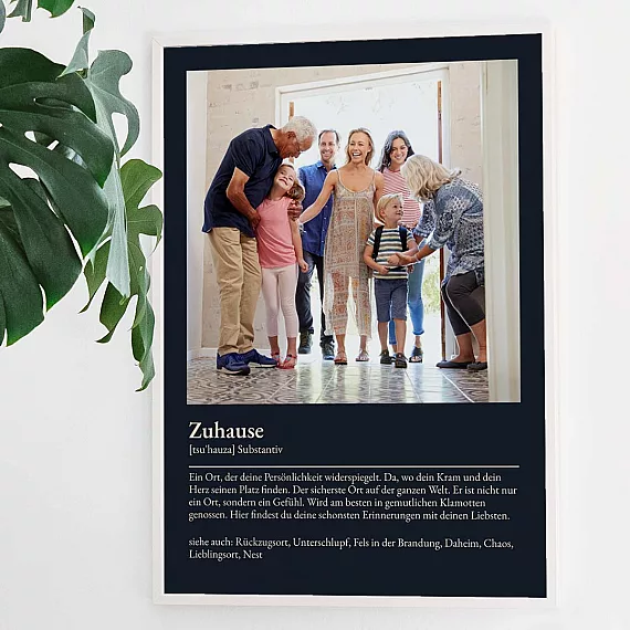 Poster mit Definition Zuhause-2