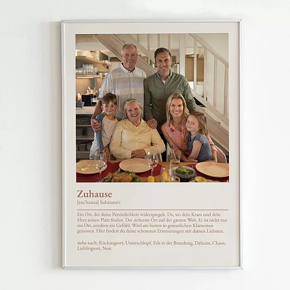 Poster mit Definition Zuhause-3