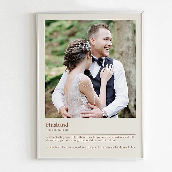 Husband Custom Definition Poster
