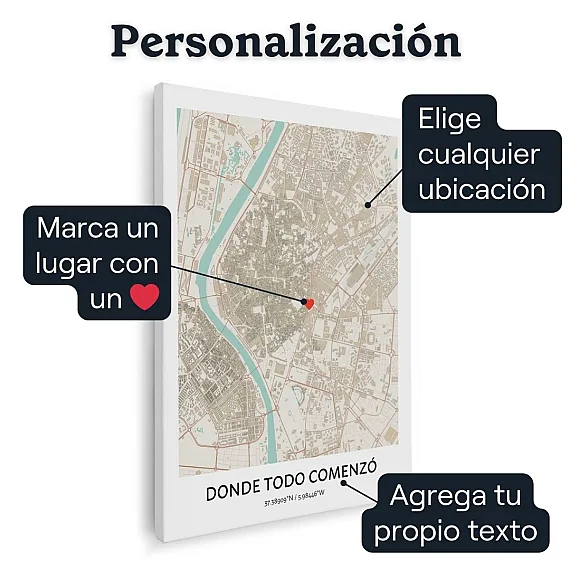 Personalización del lienzo del mapa