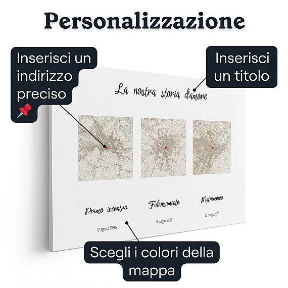 Tripla tela della mappa – personalizzazione