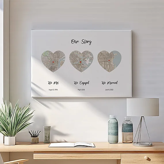 Met Engaged Married Map Canvas-2