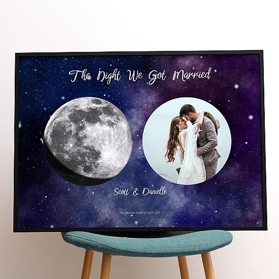 Wedding Night Moon Phase with Photo