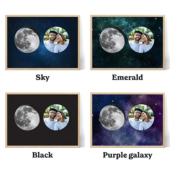moon with photo colors
