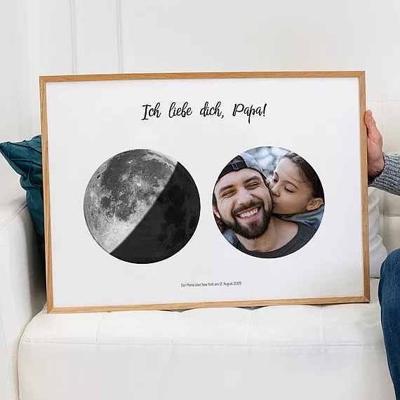 Papas besonderer Mond mit Foto-3