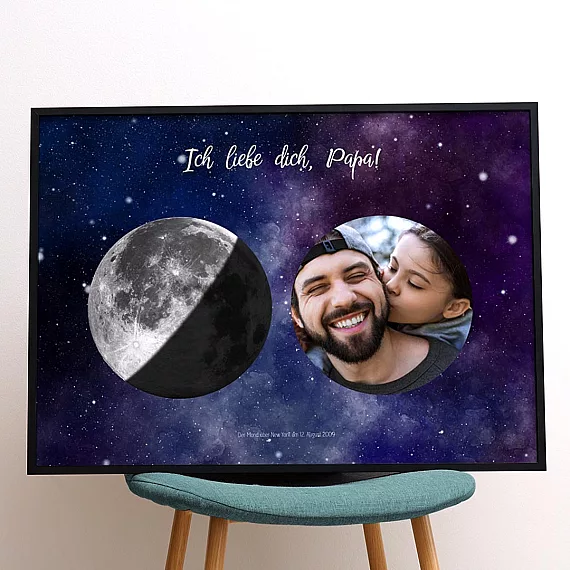 Papas besonderer Mond mit Foto-2