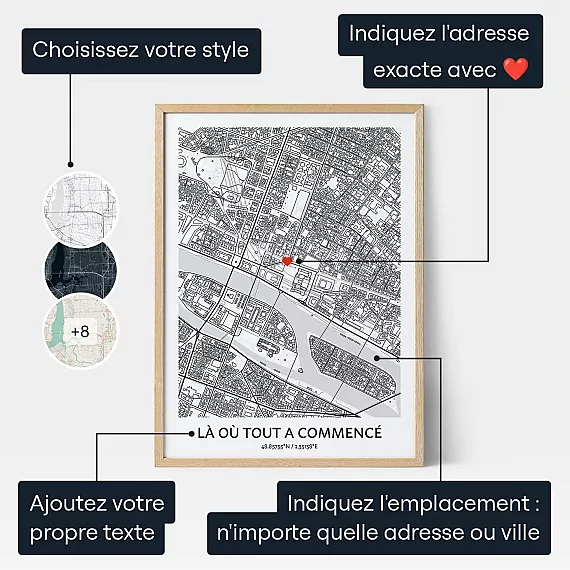 La Ou Tout A Commence — cadeau personnalisé pour lui