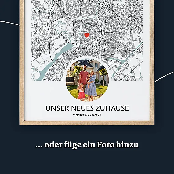 „Neues Zuhause“-Karte photo