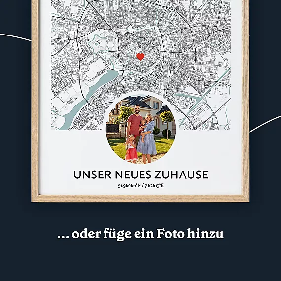 „Neues Zuhause“-Karte photo