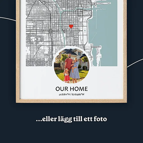 Karta över nya hem se photo